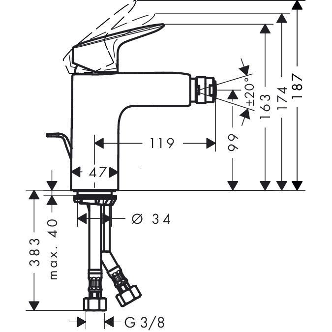 BATERIE BIDEU LOGIS 100